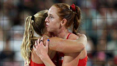 Paris Games - U.S. women lose to Swiss, fail to medal in beach volleyball - ESPN - espn.com - Sweden - Qatar - France - Germany - Netherlands - Switzerland - Brazil - Usa