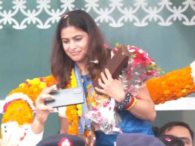 Manu Bhaker, India's Double Bronze Medallist At Paris Olympics, Returns Home