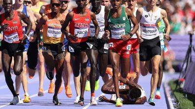 Canada's Moh Ahmed has appeal denied after getting tripped in Olympic men's 5,000m heat