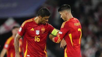 Alvaro Morata - Rodri and Alvaro Morata get one-game bans for Gibraltar chants - rte.ie - Britain - Spain - Serbia - Gibraltar