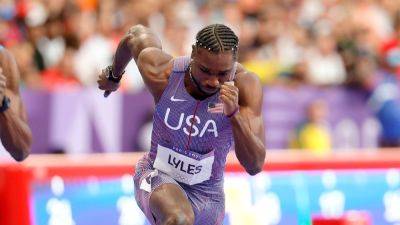 Noah Lyles - Paris Olympic - Kenny Bednarek - Noah Lyles into Paris Olympic 200m final after finishing 2nd in semis - ESPN - espn.com - France - Usa - Botswana - Jamaica