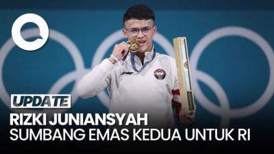 Rizki Juniansyah Raih Emas-Pecahkan Rekor di Angkat Besi Olimpiade 2024 - sport.detik.com - Indonesia