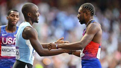 Noah Lyles - Olympic gold medalist Letsile Tebogo takes subtle dig at ‘arrogant’ and ‘loud’ Noah Lyles after 200m final - foxnews.com - France - Usa - China - Botswana