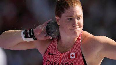 Watch Canadian 4x100 relay teams, shot putter Sarah Mitton compete for Olympic medals