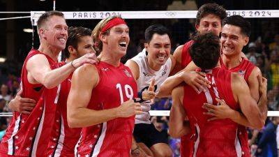 U.S. men's volleyball wins bronze vs. Italy at Paris Olympics - ESPN