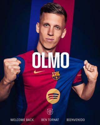 Barcelona sign playmaker Olmo from Leipzig