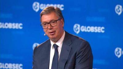 Vučić denies close links to Putin and says his country is on the path to the EU