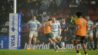 Joe Schmidt - Jake Gordon - Noah Lolesio - Rob Valetini - Last-gasp penalty sees Australia pip Argentina to earn first win in Rugby Championship campaign - rte.ie - Argentina - Australia - South Africa - county La Plata