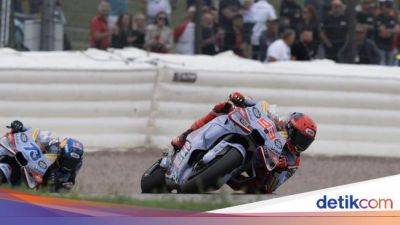 Marc Marquez - Alex Marquez - Francesco Bagnaia - Miguel Oliveira - Jorge Martín - Pedro Acosta - Motogp Aragon - MotoGP Aragon 2024: Marc Marquez Memimpin Bagnaia Melorot - sport.detik.com