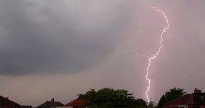 Greater Manchester thunderstorms LIVE as Met Office issues warning over 'frequent lightning strikes' - manchestereveningnews.co.uk - Britain - Scotland