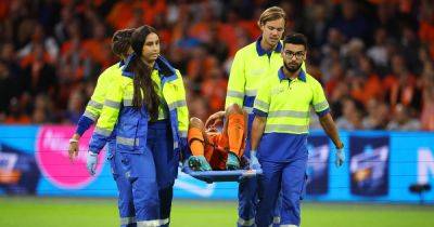 Kevin De-Bruyne - Nathan Ake - Cody Gakpo - International - Man City suffer major injury blow as star in tears as he's stretchered off in international game - manchestereveningnews.co.uk - Germany - Netherlands