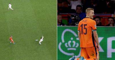 Netherlands boss explains why Manchester United defender Matthijs de Ligt was hooked at half-time