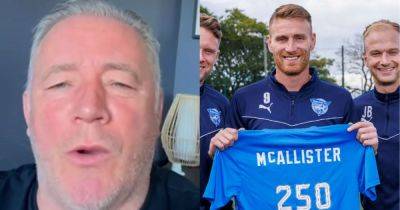 'Don't go crazy now' – Rangers hero Ally McCoist labels Rory McAllister an SPFL legend as he closes in on goal record