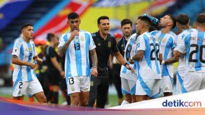 Lionel Scaloni - James Rodriguez - Nicolas Gonzalez - Panasnya Kolombia Bikin Argentina Melempem - sport.detik.com - Argentina - Uruguay