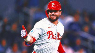 Philadelphia Phillies - Kyle Schwarber - Rob Thomson - Phillies' Kyle Schwarber sets MLB record with 14th leadoff HR - foxnews.com - New York - county Logan - county Bay