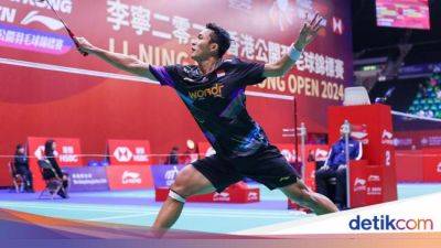 Jonatan Christie - Jonatan Christie Vs Kodai Naraoka di Perempatfinal Hong Kong Open 2024 - sport.detik.com - France - Denmark - Hong Kong - Singapore