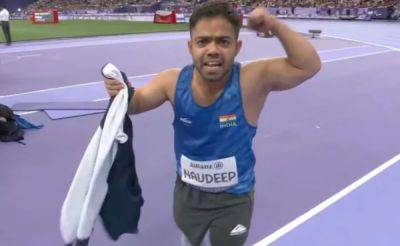 Narendra Modi - "Delhi Ki Hawa Pani Mein...": Navdeep Singh On Celebration Outburst At Paris Paralympics 2024 - sports.ndtv.com - India - Iran