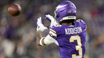 Justin Jefferson - International - Vikings rule receiver Jordan Addison out vs. 49ers - ESPN - espn.com - New York - San Francisco - Los Angeles - Jordan - state Minnesota