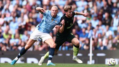 Thomas Frank - Kristoffer Ajer - Bryan Mbeumo - Erling Haaland - Nathan Collins - Brentford - Rico Lewis - Post denies Erling Haaland history as City battle back to win - rte.ie