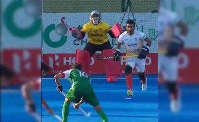 Watch: India Goalkeeper Krishan Pathak Pulls Off Stunning Double Save vs Pakistan