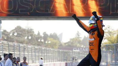 Max Verstappen - George Russell - Sergio Perez - Charles Leclerc - Hugh Lawson - Carlos Sainz - Lando Norris - Oscar Piastri - Piastri wins in Baku as McLaren take over at the top - channelnewsasia.com - Azerbaijan - county Baldwin