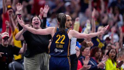 Caitlin Clark has career-high 35, sets rookie scoring mark in Fever win - ESPN