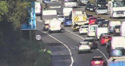 Three-vehicle crash causes long delays on M4 near Swansea