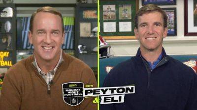 Bill Belichick - Matt Ryan - Drake London - Best 'ManningCast' moments from Falcons-Eagles - ESPN - espn.com - county Eagle - county Bay