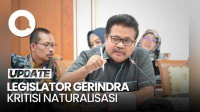 Legislator Gerindra: Saya Tak Bangga Kemenangan PSSI, yang Main Bukan Akamsi