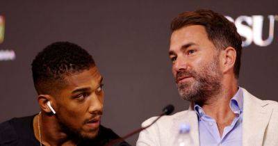 Anthony Joshua - Oleksandr Usyk - Derek Chisora - Tyson Fury - Eddie Hearn - Frank Warren - Ricky Hatton - Daniel Dubois - Tyson Fury and Anthony Joshua meeting set at Wembley Stadium after Eddie Hearn admission - manchestereveningnews.co.uk - Britain - Saudi Arabia - county Dubois - Instagram