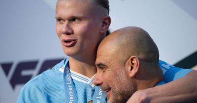 Pep Guardiola and Erling Haaland’s disagreement over Arsenal duo ahead of early title clash