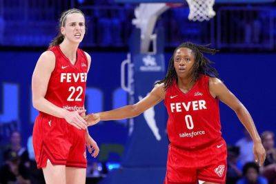 Caitlin Clark - Kelsey Mitchell - Jewell Loyd - Dallas Wings - Angel Reese - Caitlin Clark helps push Fever over .500, snapping record streak - ESPN - espn.com - state Indiana - state Texas - county Arlington - county Clark