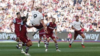 Haaland’s hat-trick lifts Man City as Arsenal pay price for Rice red card