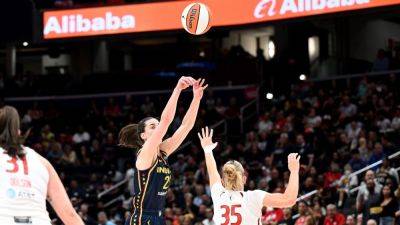 Caitlin Clark - Kelsey Mitchell - WNBA-record crowd sees Clark, Fever drop finale to Mystics - ESPN - espn.com - Washington - New York - state Indiana - state Connecticut