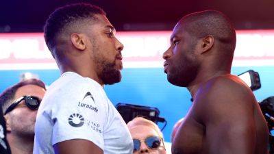 Anthony Joshua - Eddie Hearn - Daniel Dubois - 'Gladiator' Anthony Joshua weighs in heavier than Daniel Dubois - ESPN - espn.com - China - Los Angeles