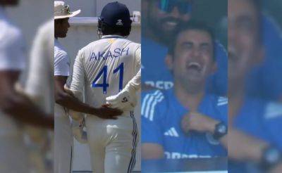 Akash Deep Suffers Unfortunate Blow, Gautam Gambhir Seemingly Cannot Stop Laughing