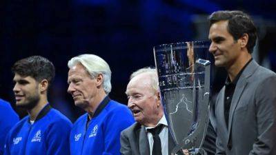 Carlos Alcaraz - Alexander Zverev - Grigor Dimitrov - Taylor Fritz - Casper Ruud - Francisco Cerundolo - Alejandro Tabilo - Team World's Cerundolo, Europe's Tsitsipas win to leave Laver Cup level - channelnewsasia.com - Argentina - Australia - Norway - Greece