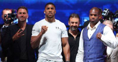 Anthony Joshua - Eddie Hearn - Frank Warren - Robert Helenius - Francis Ngannou - Joe Joyce - Liam Smith - Otto Wallin - Daniel Dubois - Jermaine Franklin - Boxing tonight: Ring walk times, TV channels, live stream details and fight cards - manchestereveningnews.co.uk