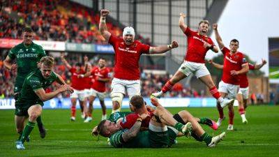 Craig Casey - John Hodnett - Mike Haley - Shane Daly - Cathal Forde - Gavin Coombes - Alex Nankivell - Munster edge out Connacht in thrilling Thomond try-fest - rte.ie - New Zealand - county Park