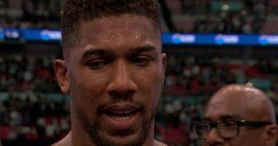 Anthony Joshua - Eddie Hearn - Daniel Dubois - Everything Anthony Joshua said minutes after being brutally knocked by Daniel Dubois - manchestereveningnews.co.uk - county Dubois