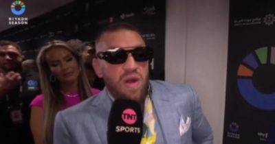 What Conor McGregor did within minutes of arriving ringside at Anthony Joshua fight