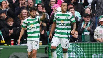 Brendan Rodgers - Kasper Schmeichel - Paulo Bernardo - Adam Idah - Callum Macgregor - James Forrest - Alistair Johnston - John Macglynn - Quickfire braces for Adam Idah and Nicolas Kuhn in Celtic win over Falkirk - rte.ie - Germany