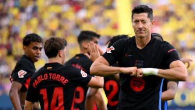 Robert Lewandowski - Iago Aspas - Bayer Leverkusen - Rayo Vallecano - Deniz Undav - Florian Wirtz - Jonathan Tah - Piero Hincapie - European wrap: Barca demolish Villarreal to restore lead - rte.ie - Spain - Poland