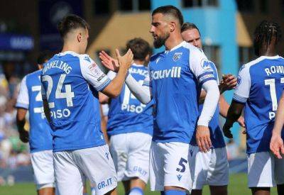 Max Ehmer hails the Gillingham squad after a win over Notts County leaves them level on points with Barrow at the top of League Two