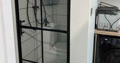 "Where do you sleep? Under the sink?" Pokey 'studio flat' with toilet rammed inside shower is listed for £1,000 a month