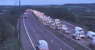 M4 traffic is stopped completely after Prince of Wales bridge crash - walesonline.co.uk