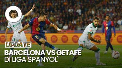 Video: Barcelona Menang Tipis 1-0 Vs Getafe, Lewandowski Cetak Gol