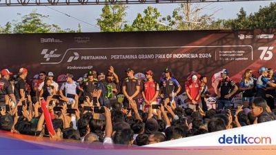 Video Marc Marquez Cs Disambut Ribuan Siswa di Mataram