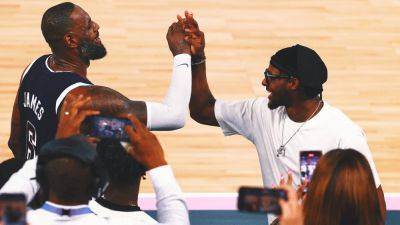 LeBron, Bronny James already scrimmaging with Lakers ahead of historic season