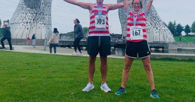 Dumfries Harriers compete in the famous Kelpies Half Marathon